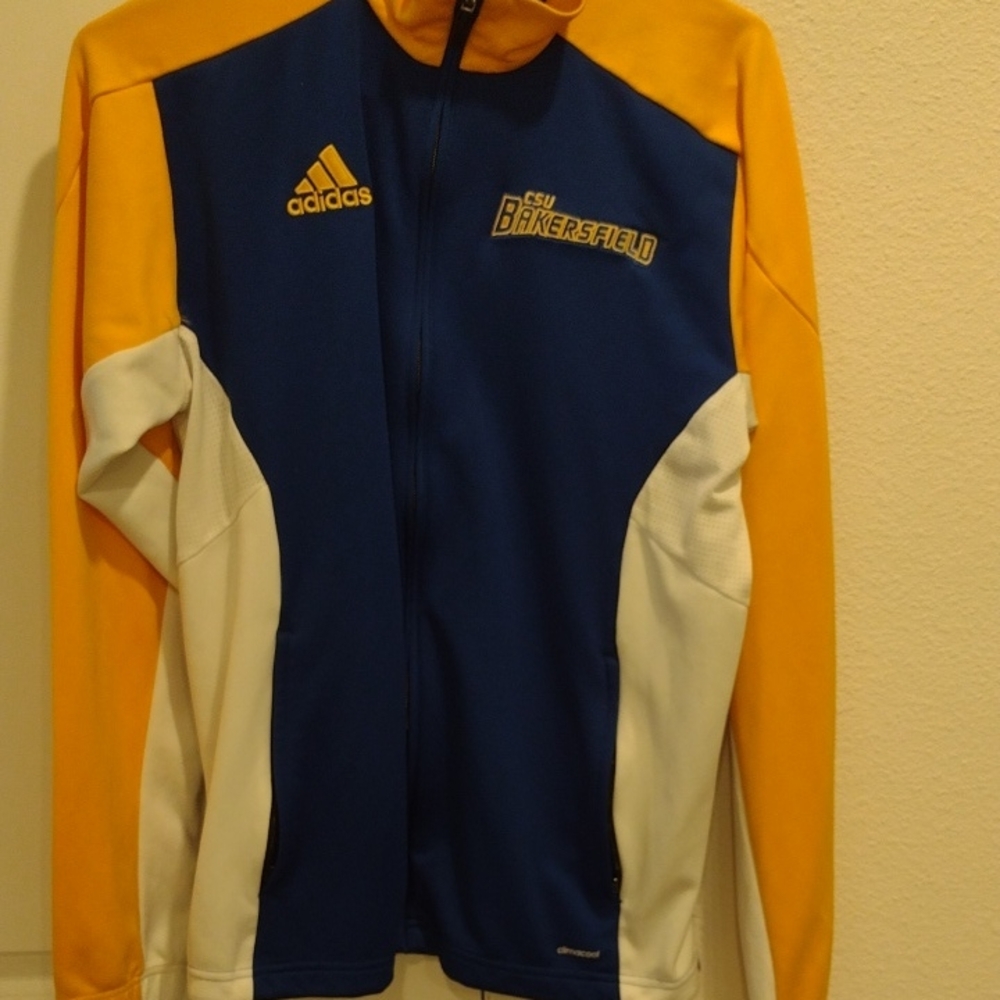 California State Bakersfield Blue and Gold warm up Jacket